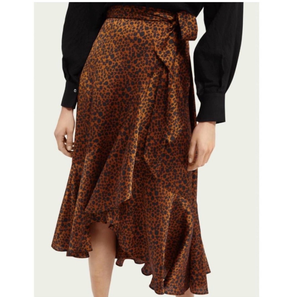 Leopard Print Ruffle Skirt - Picture 2 of 6